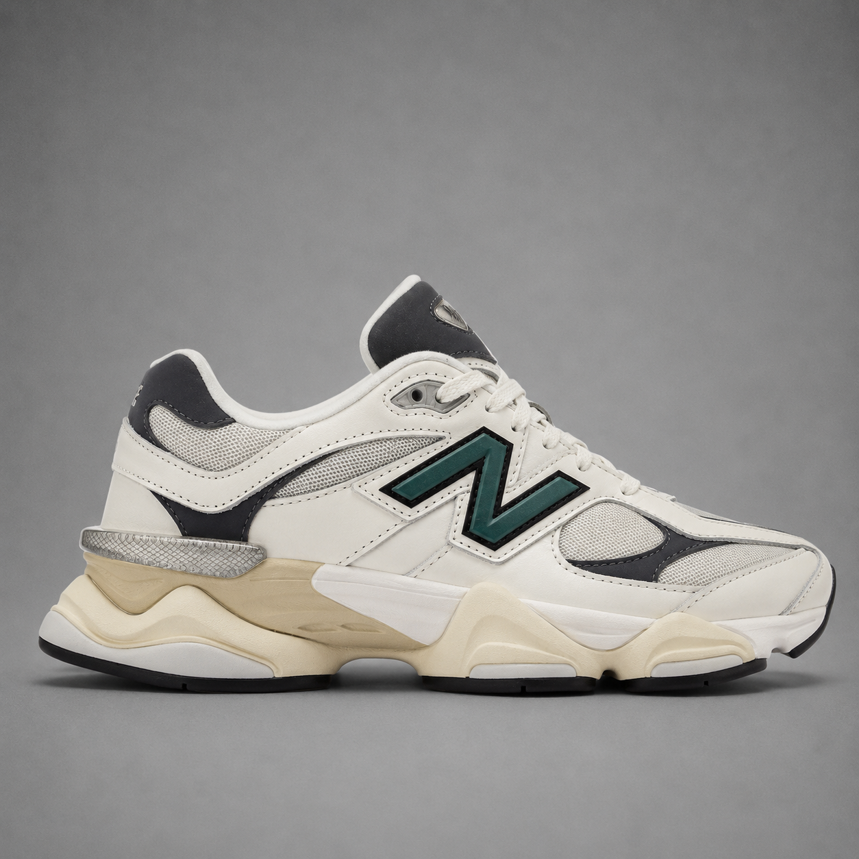9060 Cream Teal – Crème / Vert Émeraude / Anthracite