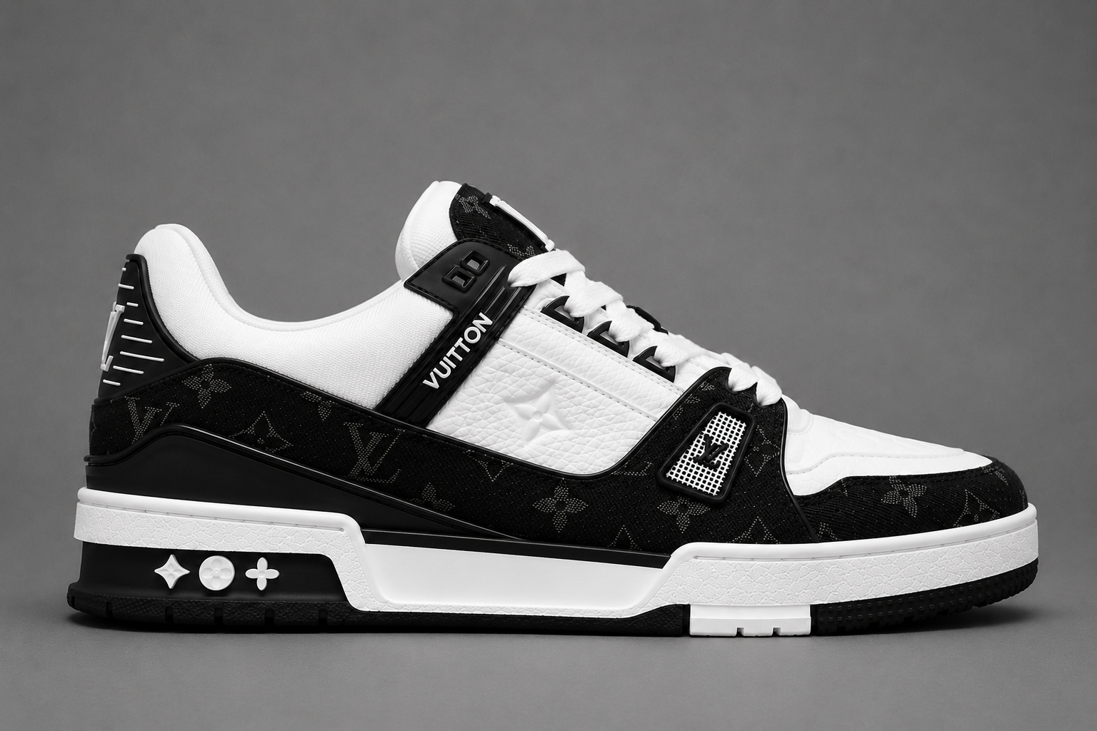 LV Trainer Eclipse Black – Noir Monogram / Blanc