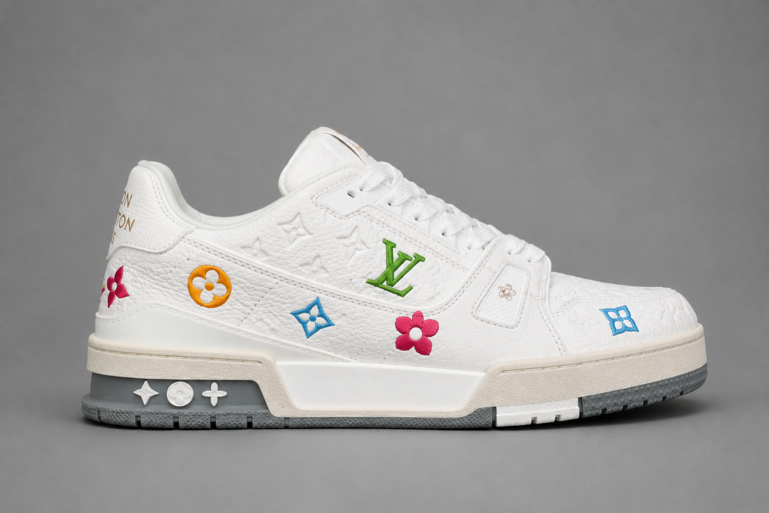 LV Trainer Color Pop – Blanc / Multicolore
