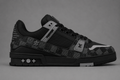 LV Trainer Damier Shadow – Noir / Gris Anthracite