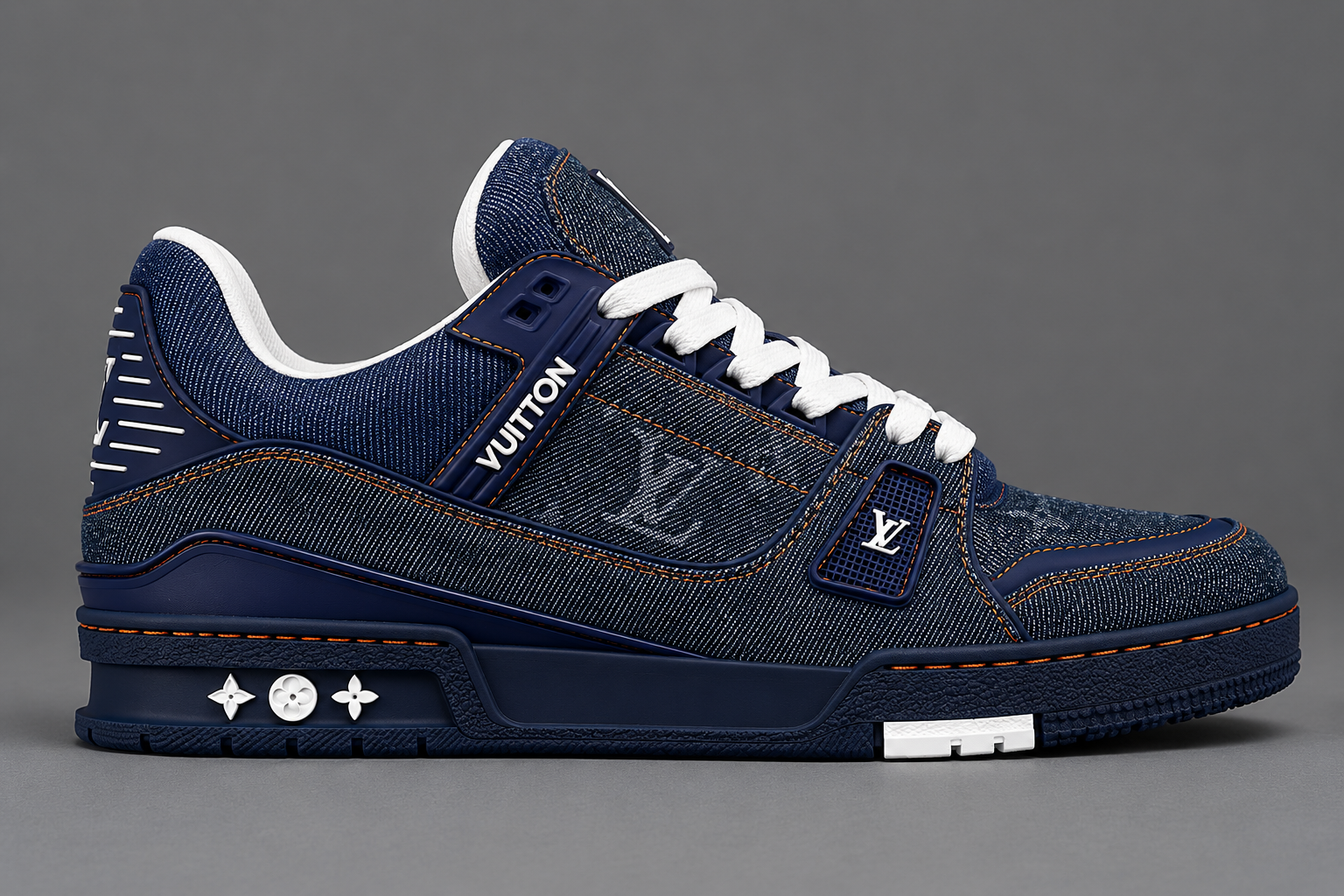 LV Trainer Raw Denim – Bleu Denim / Navy