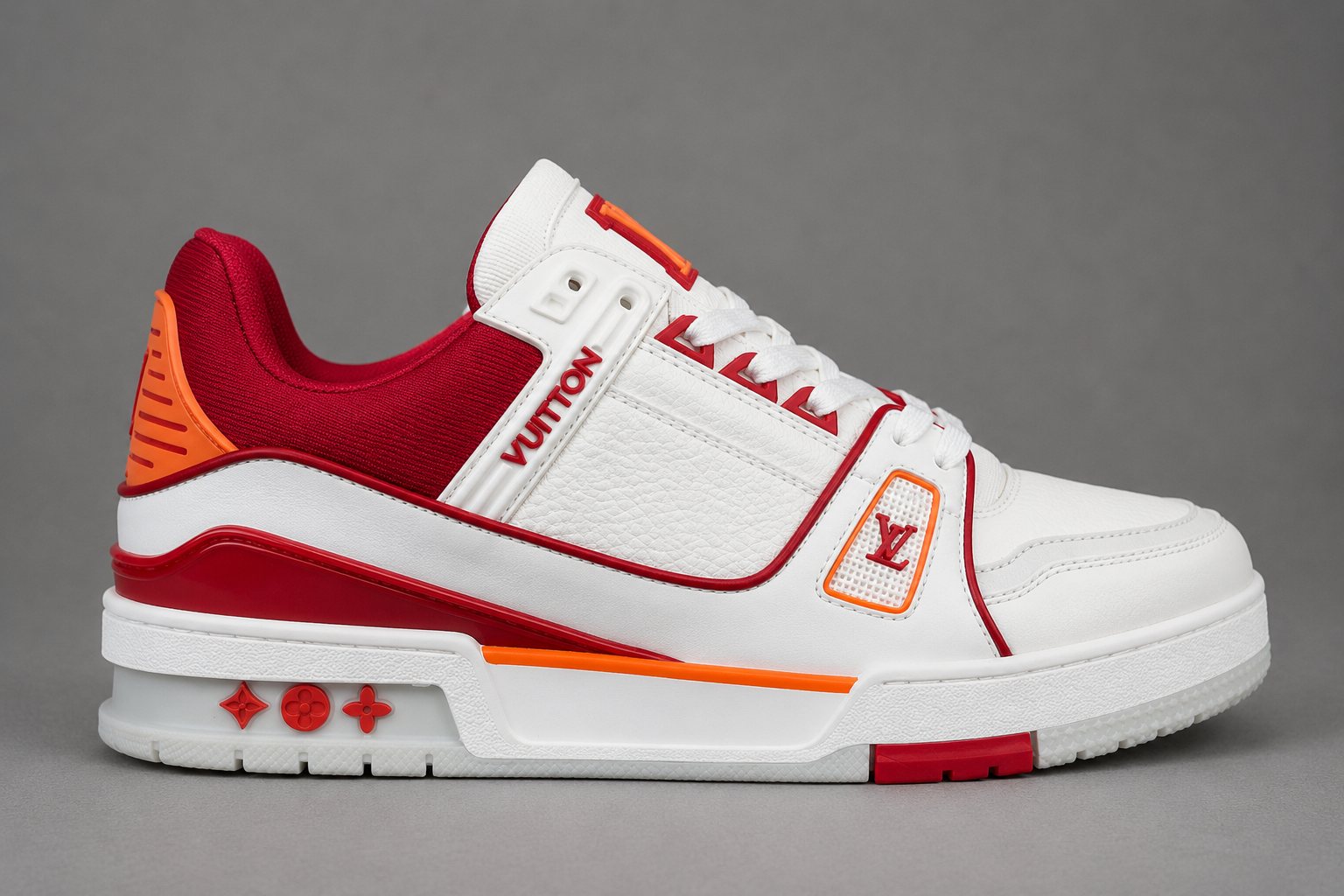 LV Trainer Sunset Flame – Blanc / Rouge / Orange
