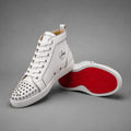 Louis Spikes Montante White Silver – Blanc / Argent / Rouge