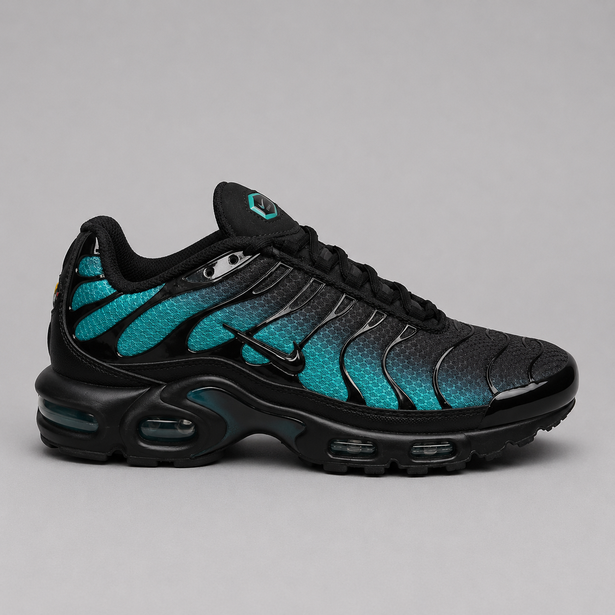 TN Aqua Fade – Noir / Bleu Turquoise