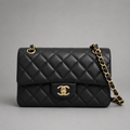 Classic Flap Black Edition – Chaîne Dorée