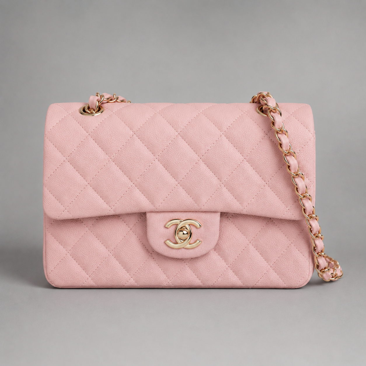 Classic Flap Soft Pink – Chaîne Dorée