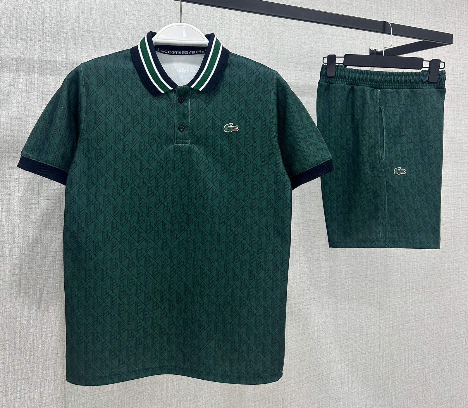 Ensemble Classic Fit Jacquard Monogramme – Vert Sapin Premium